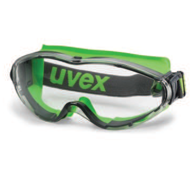 Arbeitsschutzbrille grau/lime